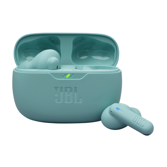 JBL Vibe Beam 2 - Blue - True Wireless Noise Cancelling Earbuds - Hero